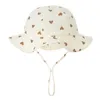 Baby Cotton Bucket Hat Dzieci filtra przeciwsłoneczne Outdoor Caps Boys Girl