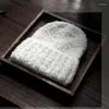 Berets Winter Angola Fur Knaked Beanies For Women Fashion Solid Warm Cashmere Wool Skullies Cap vrouwelijke drievoudig dikke hoeden