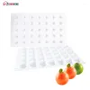 Bakvormen Shenhong 35 holes kogel dessert siliconen cake mal voor vorm mousse pan bakeware chocolaatjes moule gebak decoratie gereedschap