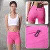 New Hot Sale Hot Sale Maratona de verão feminina Sports Sports Shorts armazenamento de fitness shorts de ioga seca rápida