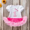 New Girls' and Children's Clothing Children's Skirt Baby Dress Short Sleeve Sweetheart Dress One Piece Skirt Creeper