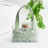 Shoulder Bags Women's Transparent Jelly Bag Summer Letter Print Lock Messenger Handbag Girls Casual Tote For Travel Seaside Vacation