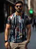 2024 Men's Short sleeved Summer Fitness T-shirt Contrast Color T-shirt Designer T-shirt Men's Luxury Brand Short sleeved Street Dance Top Shorts Casual Wear DDTXA17