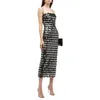 2023 Fashion Womens MIDI Bodycon Robe Sequins Spaghetti Strap sans manches Cocktail Summer Backless Party Club 240419