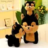 Plush Dolls Simulated Animal Dog Husky Teddy Kawaii Plush Stuffed Toy Doll Pillow Room Decoration Toy Cute Baby Kid Boy Birthday Gift Y240415