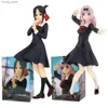 Figuras de brinquedos de ação Anime Figura Kaguya-sama amor é guerra shinomiya kaguya vestido uniforme de aluno modelo em pé modelo pvc kawaii menina desktop decoração y240415