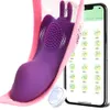 Mutandine clitoride vibratore per donne app bluetooth stimolatore wireless clitore stimolatore indossabile farfalla vibrante proiettile adulti giocattoli sexy