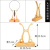 Decorative Figurines Hand Fan Rack Men's Women's Gift Box Holder Bamboo Base Folding Round Table Shelfframe