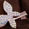 Clip per capelli Arrivo Rhinestone Crystal Butterfly Clip Hairpin for Women Girls Fashion Jewelry