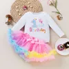 Baby's First Year Dress Girl's First Year Dress Long Sleeve Wrap Bottom Coat Pink Princess Dress Set