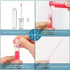 Garrafas de armazenamento 10pcs 5ml Tubo de brilho labial vazio DIY redonda de batom líquido portátil Tubos de lipgles transparentes