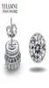 Yhamni New Arrival Sell Super Shiny Diamond 925 Sterling Silver Ladies Stud Crown Earrings Jewelry Whole E1003795458