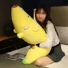 Plush Dolls 80-120cm Kawaii Cartoon Fruit Banana Dog Plush Toy Pillow Soft Sofa Bed Cushion Cute Baby Girlfriend Birthday Holiday Gift Y240415