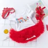 Nyfödd jumpsuit Cartoon Crown Letter Valentine's Day Cute Fashion Jumpsuit