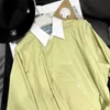 デザイナーの女性のトレンチコート24春/夏ショースタイルミニマリストスタイルルーズフィット芸術的な若者ウィンドブレイカージャケットFOMC