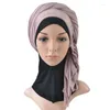 Sjaals een stuk moslim jersey hijab voor vrouwen ademende gewone islamitische sjaals soild kleurhoofd sjaal 70x160 cm