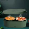 Bento Boxes Mini Lunch Box Electric Usb Charin Food Heater Container Car Home Portable Rice Cooker Warmer Stainless Steel Lunch Bento Box L49