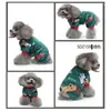 Hundekleidung Winter Jumpsuit Thermal Fleece Weihnachten Pyjamas warme Weihnachtsfeiertag Kostüme Santa Haustierkleidung für kleine Hunde Yorkie