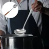 ディナーウェアセットは、家庭用スープを攪拌する大きな中華鍋アクセサリーを揚げるために調理するためのスプーンスプーンをセットします