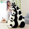 Peluş Bebekler 20cm Sevimli Bebek Panda Bear Peluş Dolduran Hayvan Bebek Oyuncak Yastığı Karikatür Cavai Bebek Kız Sevgili Hediyesi Y240415