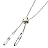 Bow Ties Mens Women Bolo Tie Metal Chain Flower Pendant Pendant Charm