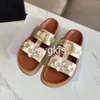 Luksusowa moda Tan Black Tippi Sandals Sandals Calfskin Designer Buty damskie płaskie obcasy w stylu swobodny rozmiar 35 do 41 42