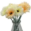 Decoratieve bloemen 10 stks willekeurige kleur faux bloemstengels madeliefje zijden kunstmatige planten picks feest huis bruiloft decor