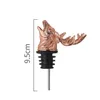 Dispensateur moderne pour le vin en alliage de zinc Elk Elk Lion Head Mouth Vin Unique Vin Bottle Stoppers Aérateurs de vin Aerators Bar Bar Tools