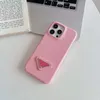 iPhone 15 Pro Max Designer Apple 14 Plus 13 12 Samsung Galaxy S24のPebbled Phone Case for Apple 14 Plus 13 12 Note 20 Ultra Luxury Litchi Leathi Lens Back Back Cover Coque Fundas Pink
