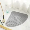 Bath Mats Eco PVC Anti-Slip Modern Badrum Mattfläktformad solid DIY Skip Proof mångsidig badkarmassage