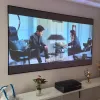 Heet verkopen 120 inch 8k Alr Clr ust Pet Crystal omgevingslicht afwijzen van frame -projectiescherm voor ultra short word projector