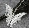 Butterfly wisiork urok Naszyjka Jewkalna długa Łańcuch Hallow Fashion Women Girl