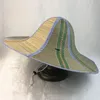 Brede rand hoeden 1 st. vrouwen panama cap rattan stro hoed zonneschool vissen draagbare anti-ultraviolet mode-unisex