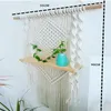 Tapisches Boho Cotton Macrame Wedding Backdrop Wall suspendu Handmade Retro Retro Tricoting Tapestry Art Home Decor One Piece