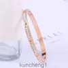 Kajia Internet Celebrity armband met hetzelfde ontwerp met strenge bezaaide diamanten armband titanium stalen sieraden roestvrijstalen armbandarmband