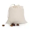 Sacs de rangement 1pc réutilisables écologiques coton coton poutre à poutre bouche sac de farine de riz pain de supermarché emballage de magasinage