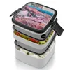 Dinnerware Off On Another Planet Double Layer Bento Box Portable Lunch For Kids School Mountains Landscape Moons Moon Full