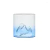 Theekopjes 170 ml bergbeker kleurrijke glazen luxe geschenken voor vrienden transparante lichtgewicht hittebestendige materiële mokken