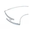 Collier de paramètres de bijoux pour le montage de perles deux lignes Zircon 925 Sterling Sier Link Chain Base 5 Pièces3024240 Drop Livraison Otdtv
