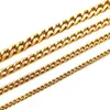 Stands Men Collier Round Miami Cuban Link Chain Gold Silver Couleur pour homme Punk Boy Mâle Colar Gifts 230613