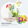 Flores decorativas 7 PCs simulados de molho de girassol de girassol