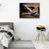 Sexy Model Fitness Poster Motivational Canavs Prints Sexy Girl Modern Wall Art Nude Painting for Gym Wall Picture for Bedroom Home Decor