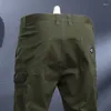 Pantaloni maschili alla moda in totale affusolati in modo verde abbigliamento per esterni per alpinismo di qualità per tutta la partita Slim casual