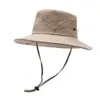 Wiosna lato Nowe na świeżym alpinialu w dżungli Rybak Sunshade i krem ​​przeciwsłoneczny dla wolnego męskiego kapeluszu rybackiego
