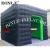 Cerimonia di celebrazione 6x6x3.5mh (20x20x11.5ft) Big Green/Black Greenble Cube Tent Square Kiosk con porta per eventi all'aperto