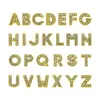 1300pcslot AZ Gold color full rhinestone Slide letter 8mm diy charms alphabet fit for 8MM leather wristband keychains2210793