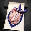 Kanalschalte neue dünne Schal Frauen Luxus Marke kleine Seidenschals Druck Haar Band Stirnband Wrap Bag Griff Ribbon Lady Neck Schal Schal L1