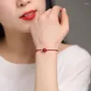 Braceletas de encanto Buena suerte tobilleros de cuerda roja