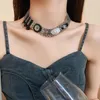 CHOKER DRAYEYE Y2K Металлическое ожерелье для женщин Хипхоп панк -стиль винтажные модные украшения.