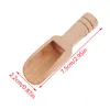 Ensembles de vaisselle 4pcs Gadgets de cuisine Nature Nature Spoons à épices en bois Scoop de café de café